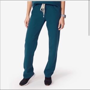 Figs Livingston scrub pants in Caribbean Blue, XS